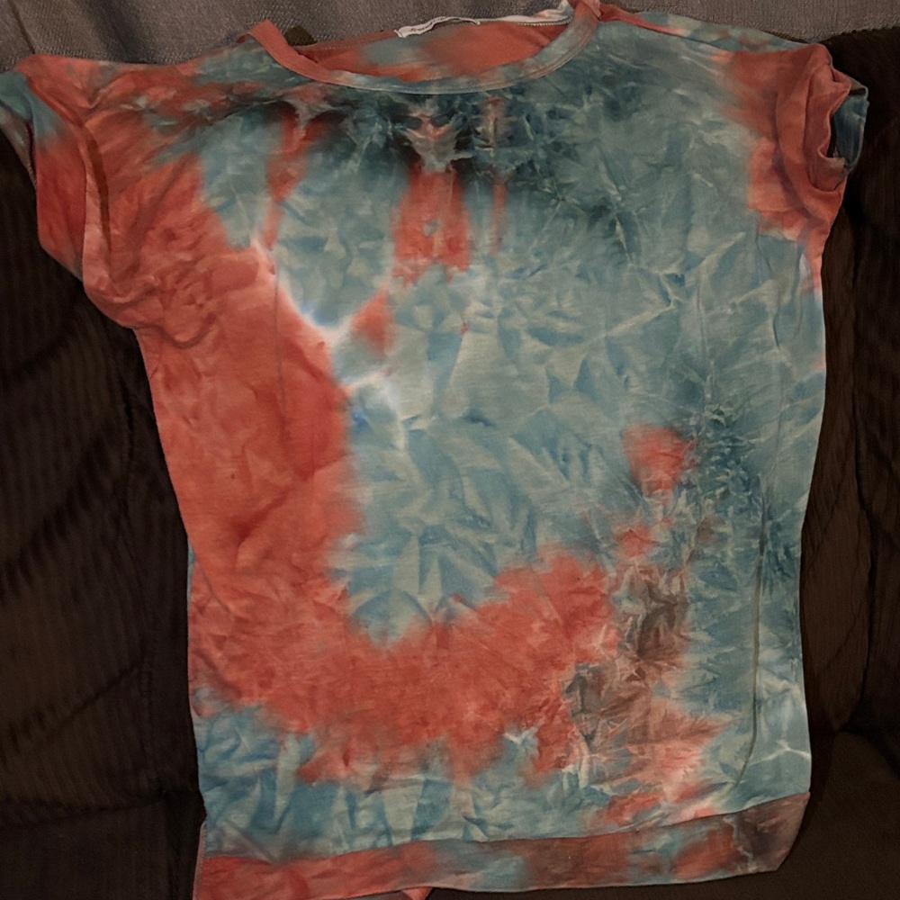 Tie-Dye Kids Shirt - Red and Blue